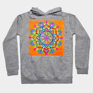 Orange Mandala Hoodie